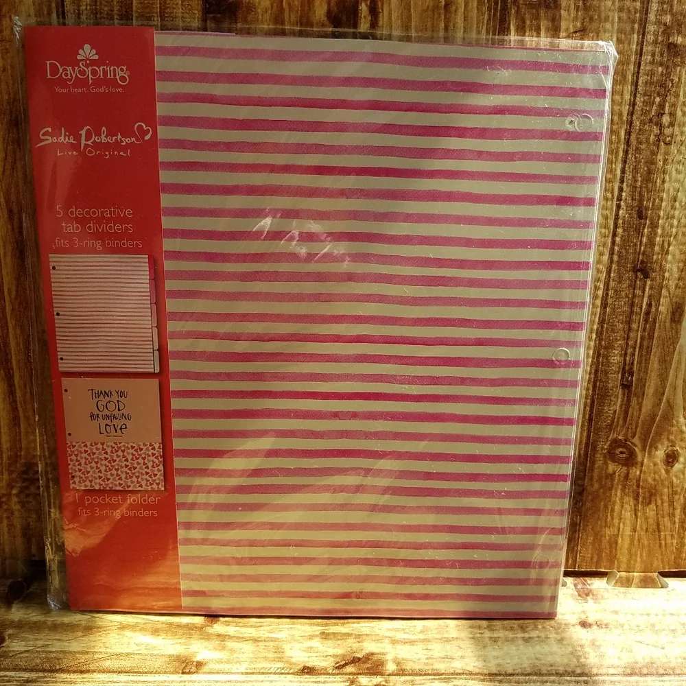 Dayspring Sadie Robertson Huff Pink Notebook Tab Dividers Set Live Original LO